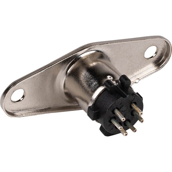 Main product image for 6-Pin Mini DIN Chassis Mount Jack090-627